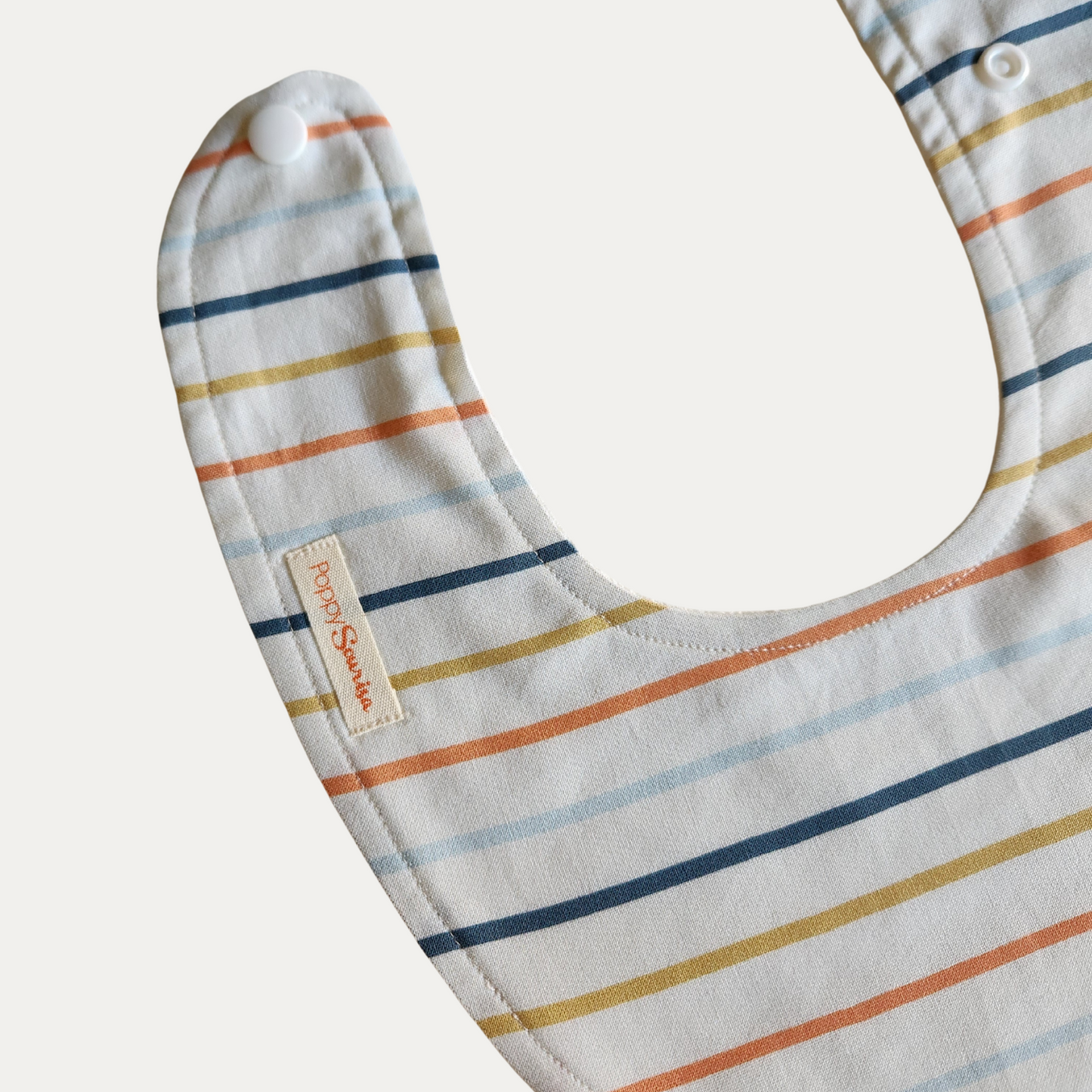 PAPAYA STRIPE | DRIBBLE BIB