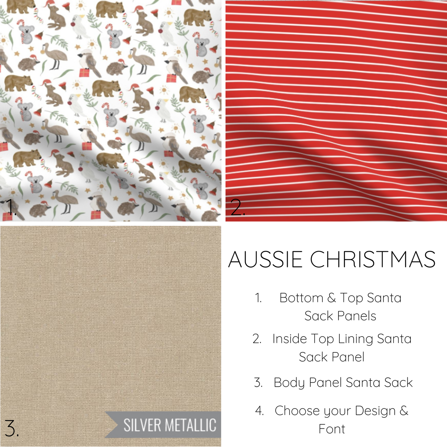 AUSSIE CHRISTMAS | PERSONALISED | SANTA SACK