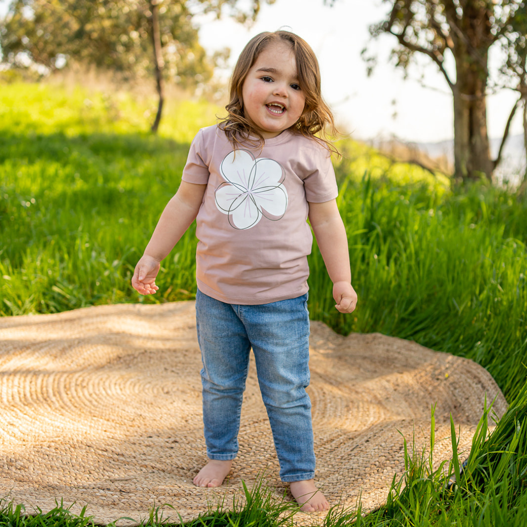 FLORA | MAUVE | KIDS TEE
