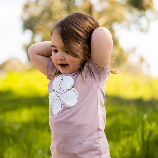 FLORA | MAUVE | KIDS TEE
