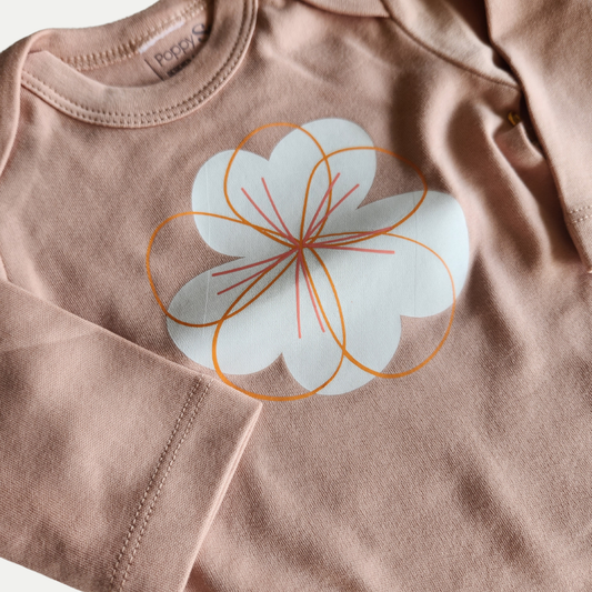 ORGANIC ONESIE | FLORA | BLUSH