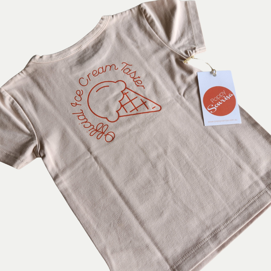 ICE CREAM TASTER | NATURAL | KIDS TEE