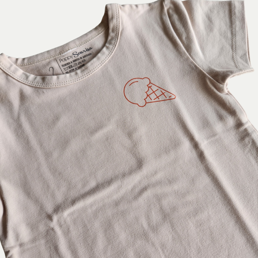 ICE CREAM TASTER | NATURAL | KIDS TEE