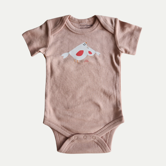 ORGANIC ONESIE | BIRDIE | BLUSH
