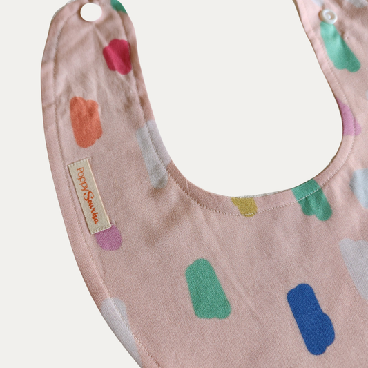 PINK PAINT STROKES | DRIBBLE BIB