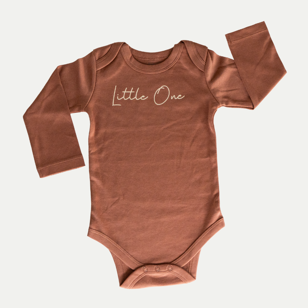 ORGANIC ONESIE | LITTLE ONE | RUST