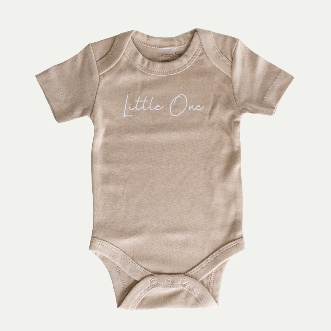ORGANIC ONESIE | LITTLE ONE | CLAY