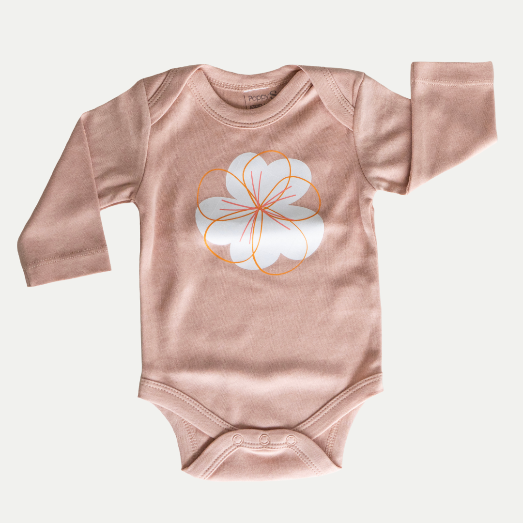 ORGANIC ONESIE | FLORA | BLUSH