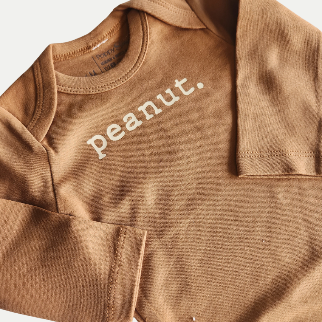 ORGANIC ONESIE | PEANUT | GINGER