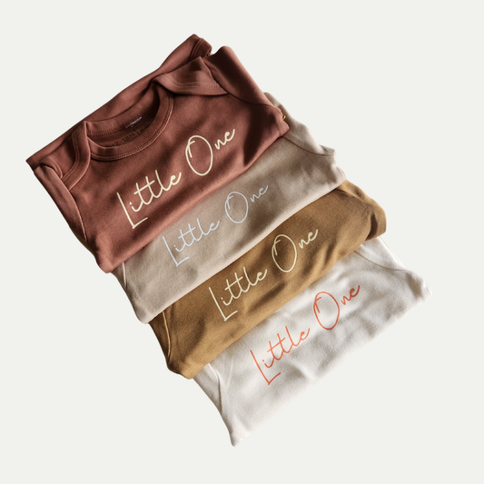 ORGANIC ONESIE | LITTLE ONE | RUST