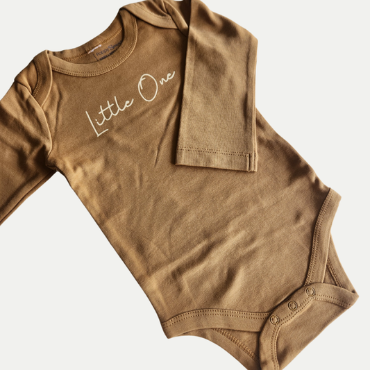 ORGANIC ONESIE | LITTLE ONE | HONEY