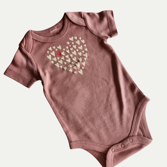 ORGANIC ONESIE | LOVE | ROSE