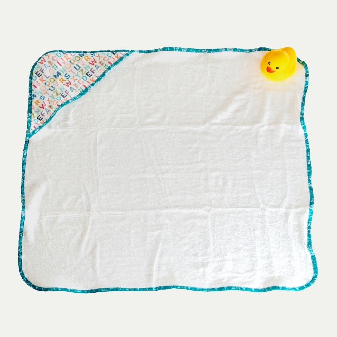DELUXE HOODED TOWEL | ALPHABET