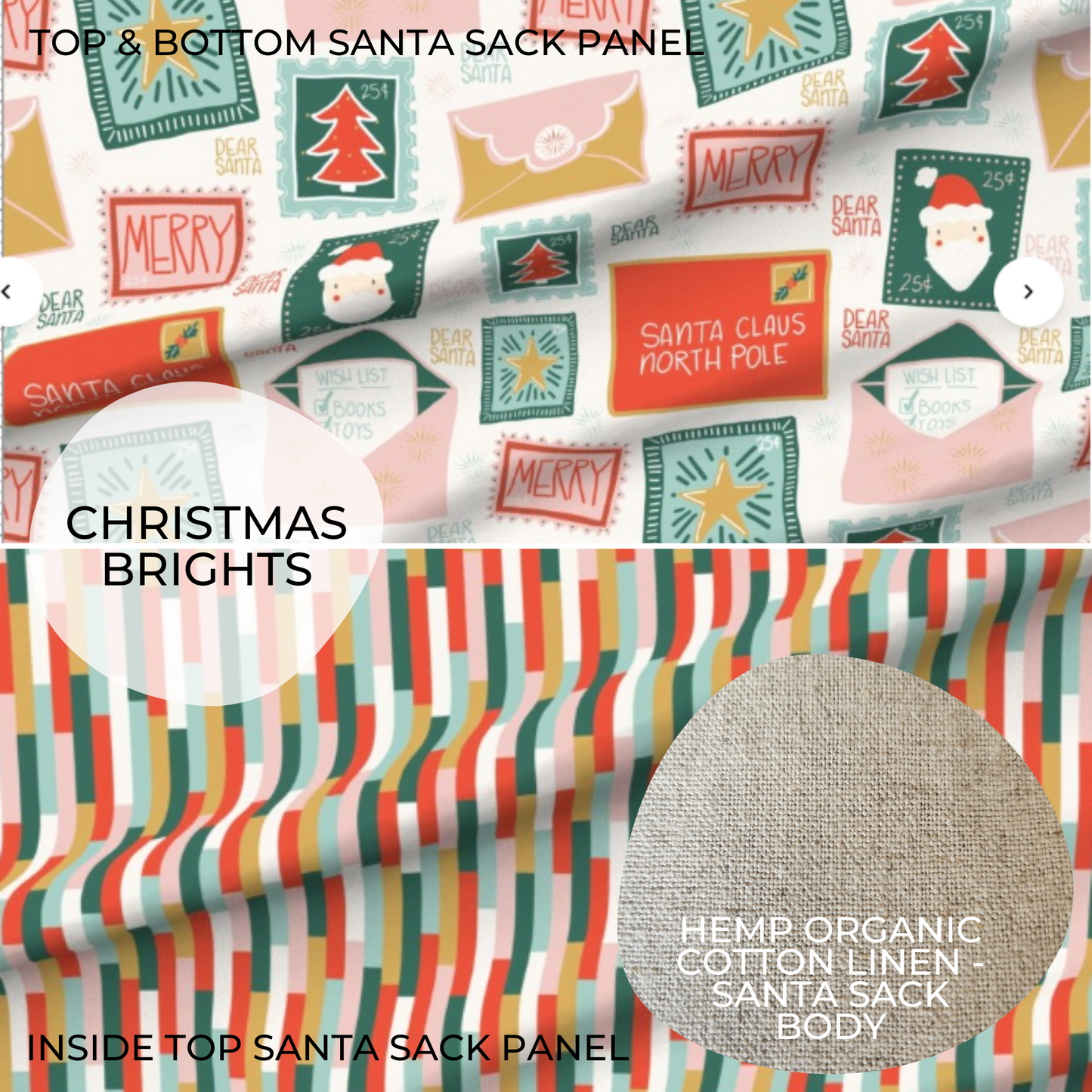 DEAR SANTA | PERSONALISED | SANTA SACK