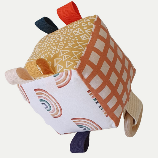 SOFT SENSORY CUBE | EARTHY RAINBOWS
