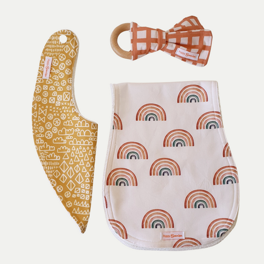 BURNT ORANGE GRID | SENSORY RATTLE