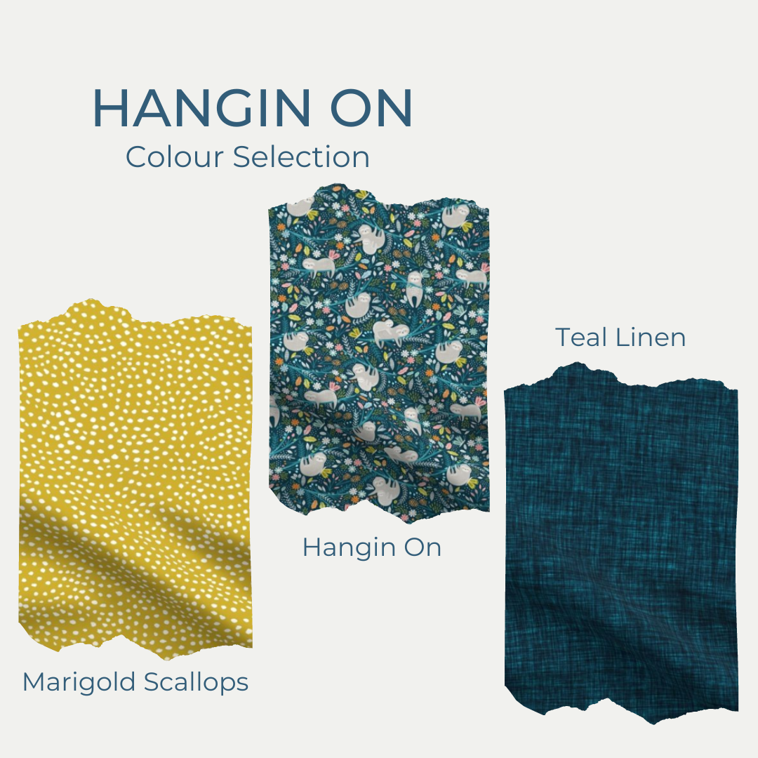 NEWBORN PACK | HANGIN ON | BIB BURP CLOTH RATTLE