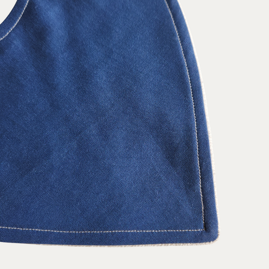 NAVY | DRIBBLE BIB | SIMPLY SOLIDS