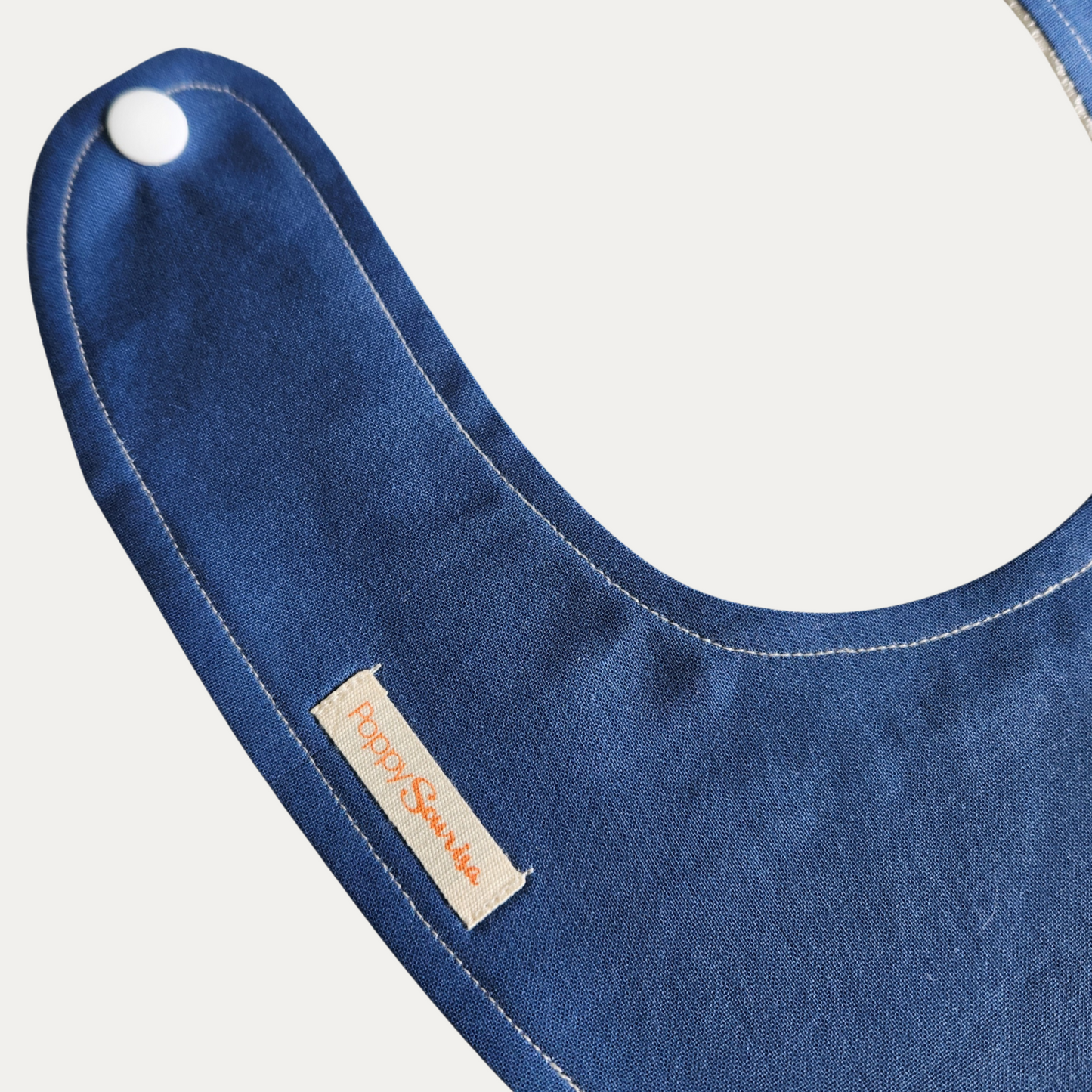 NAVY | DRIBBLE BIB | SIMPLY SOLIDS