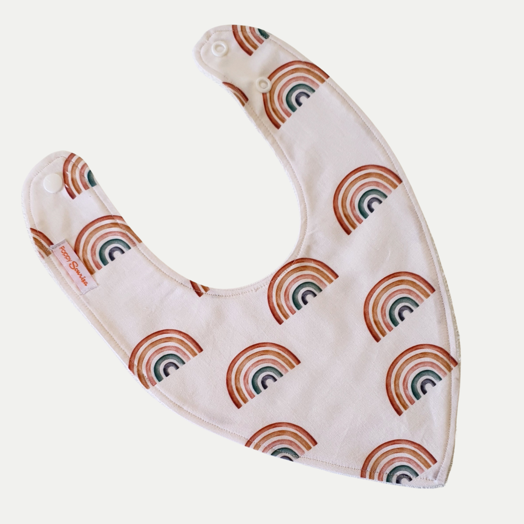 EARTHY RAINBOWS | DRIBBLE BIB BUNDLE | PACK OF 3