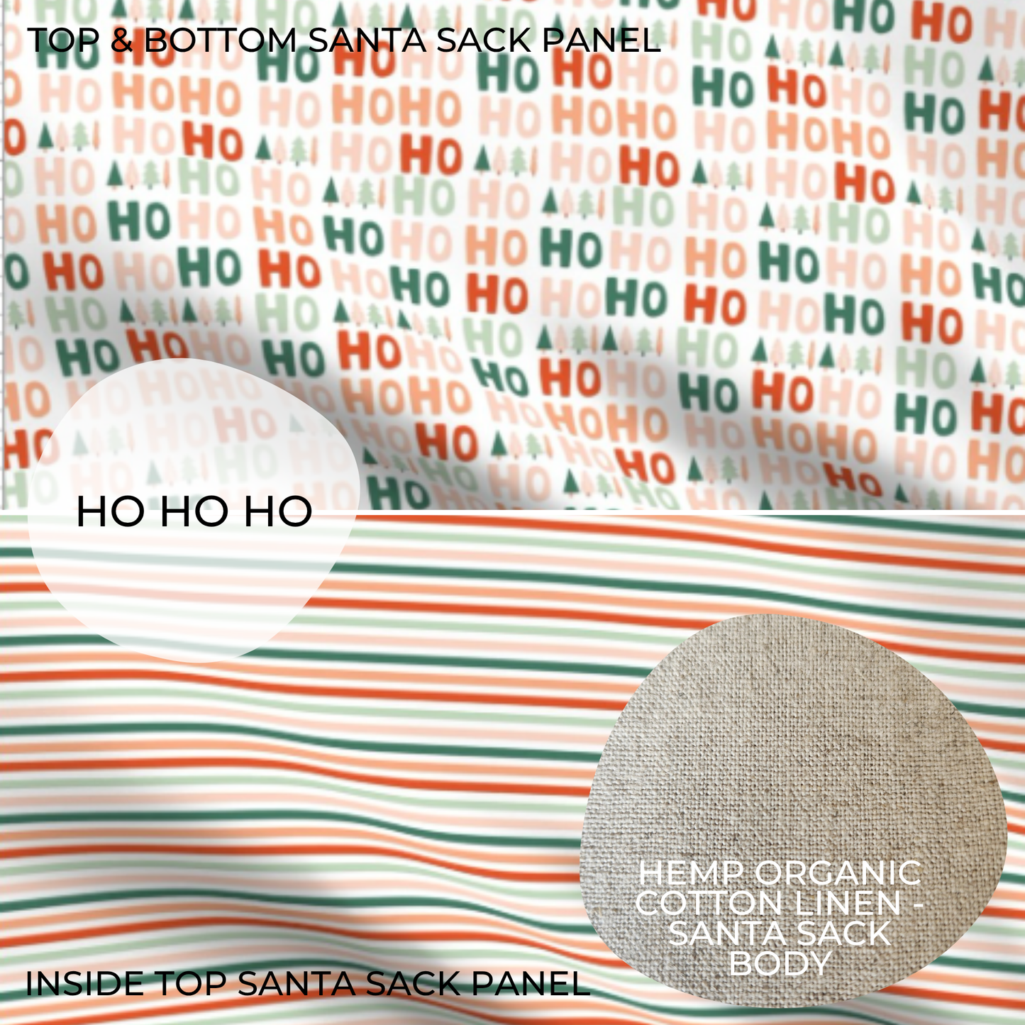 HO HO HO | PERSONALISED | SANTA SACK