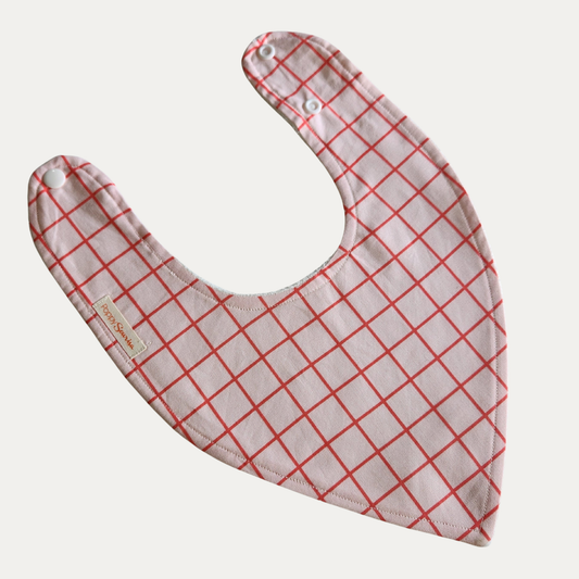 DRIBBLE BIB | CORAL GRID