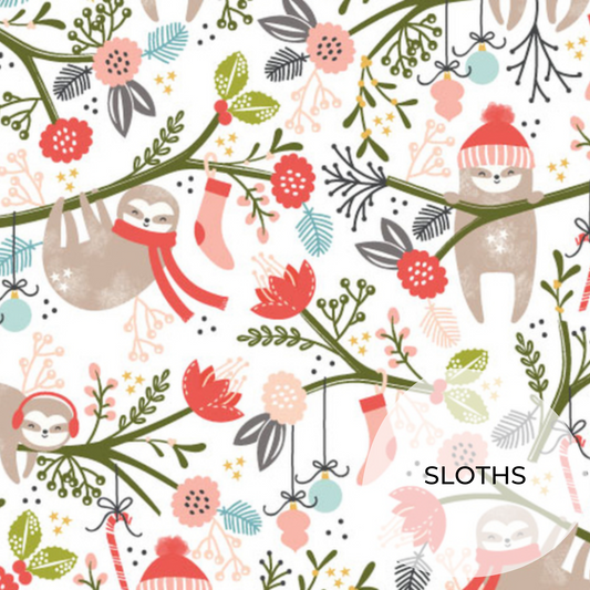 SLOTHS | PERSONALISED | SANTA SACK