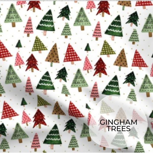 GINGHAM TREES | PERSONALISED | SANTA SACK