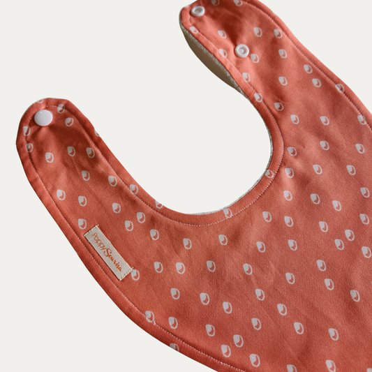 DRIBBLE BIB | TANGERINE BUBBLES