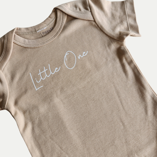 ORGANIC ONESIE | LITTLE ONE | CLAY