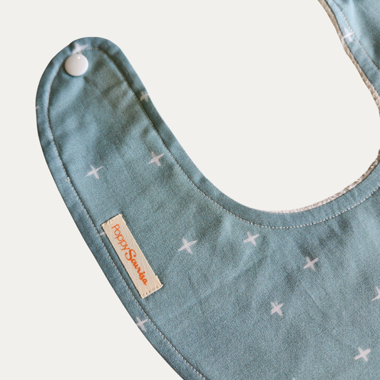 DRIBBLE BIB | MINT CROSS