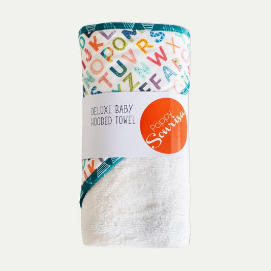 DELUXE HOODED TOWEL | ALPHABET