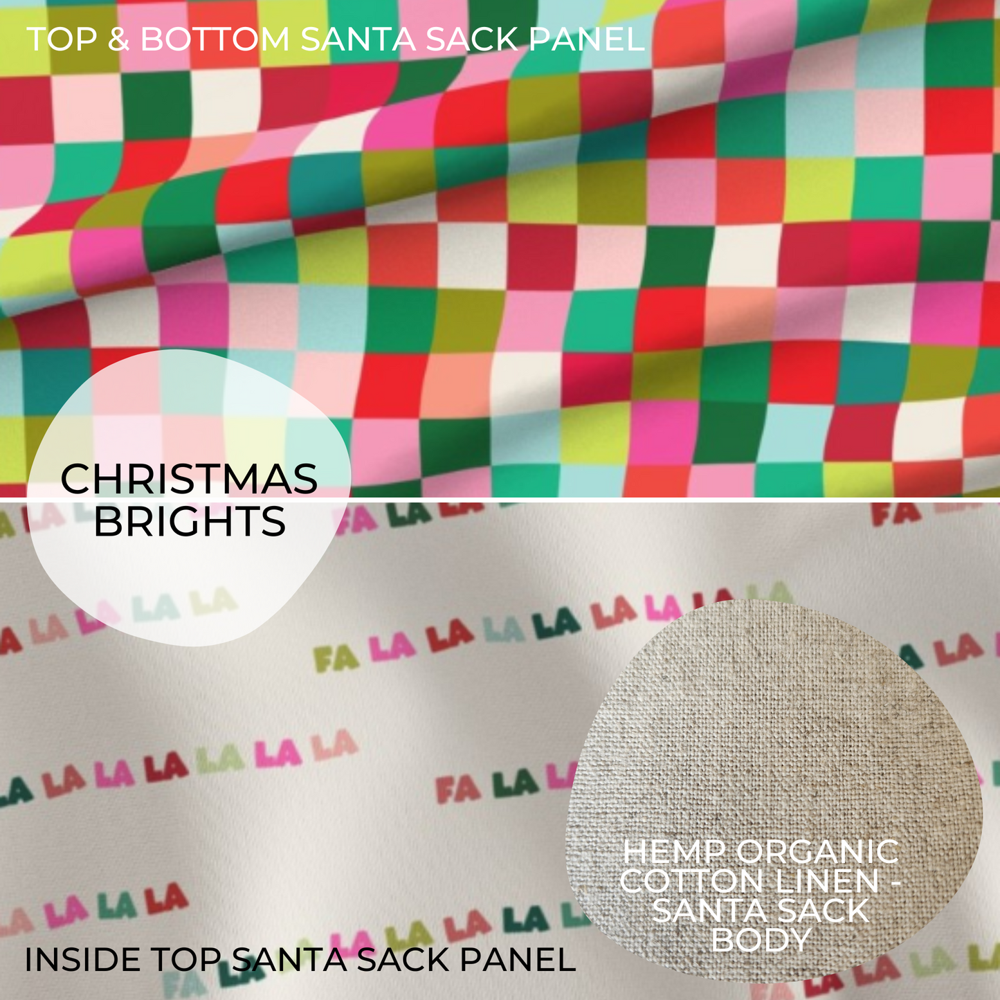 CHRISTMAS BRIGHTS | PERSONALISED | SANTA SACK