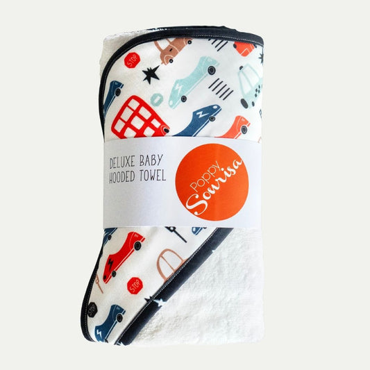DELUXE HOODED TOWEL | CITY CARS