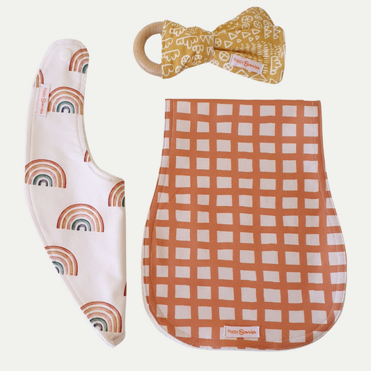 EARTHY RAINBOWS | DRIBBLE BIB