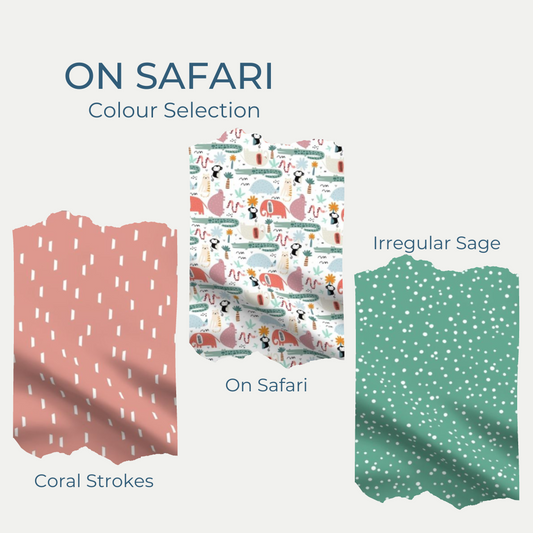 NEWBORN PACK | ON SAFARI | BIB BURP CLOTH RATTLE