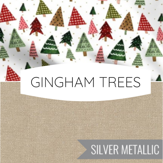 GINGHAM TREES | PERSONALISED | CHRISTMAS STOCKING