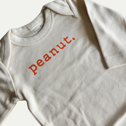 ORGANIC ONESIE | PEANUT | NATURAL