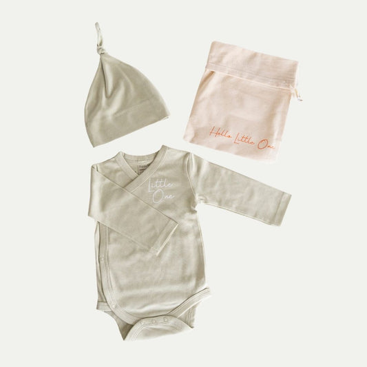 BABY'S FIRST OUTFIT | LITTLE ONE | SAGE