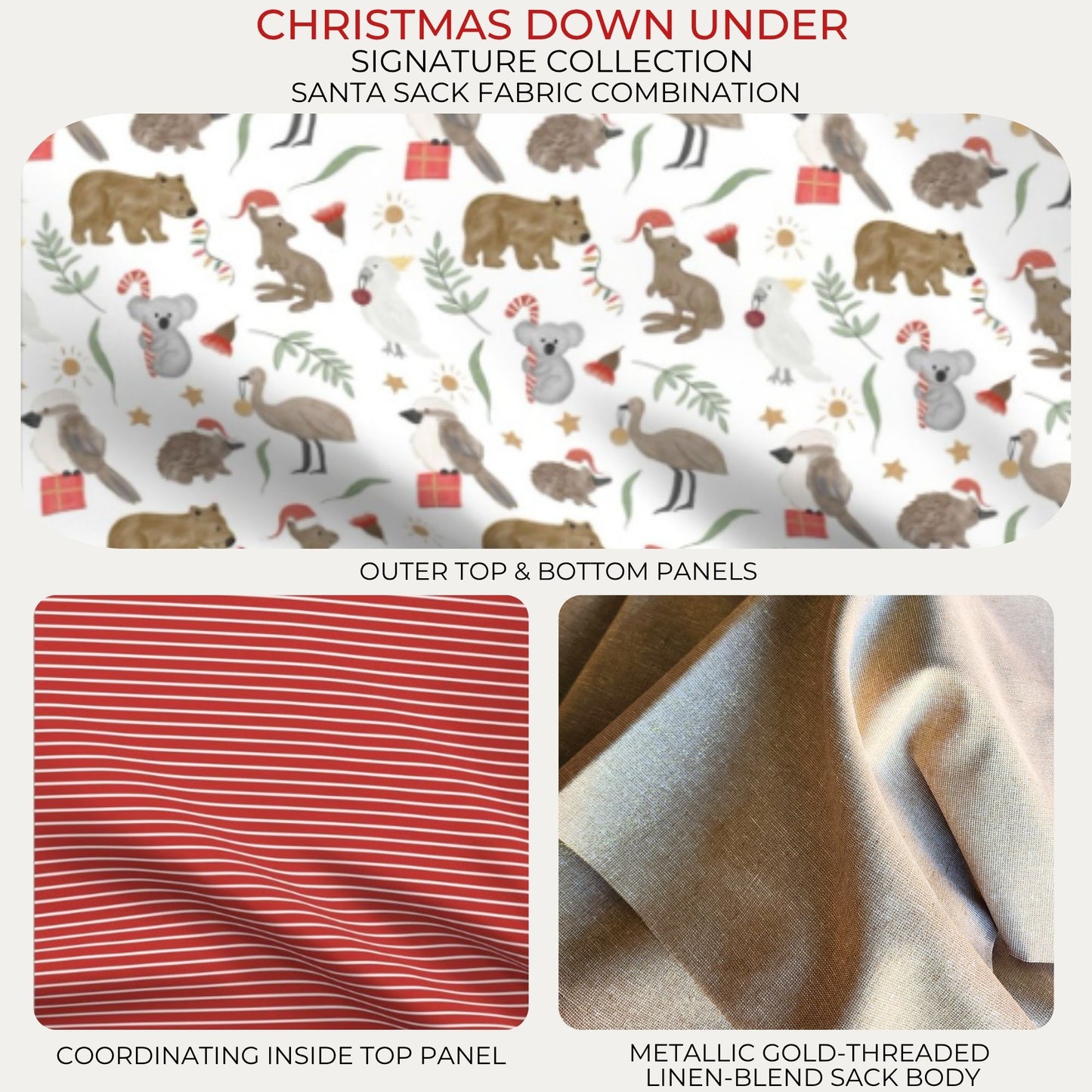 PERSONALISED SIGNATURE LINEN SANTA SACK – LIMITED EDITION
