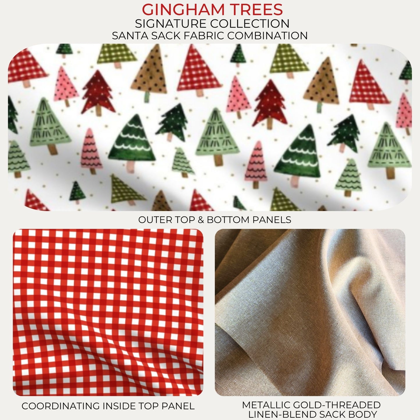 PERSONALISED SIGNATURE LINEN SANTA SACK – LIMITED EDITION
