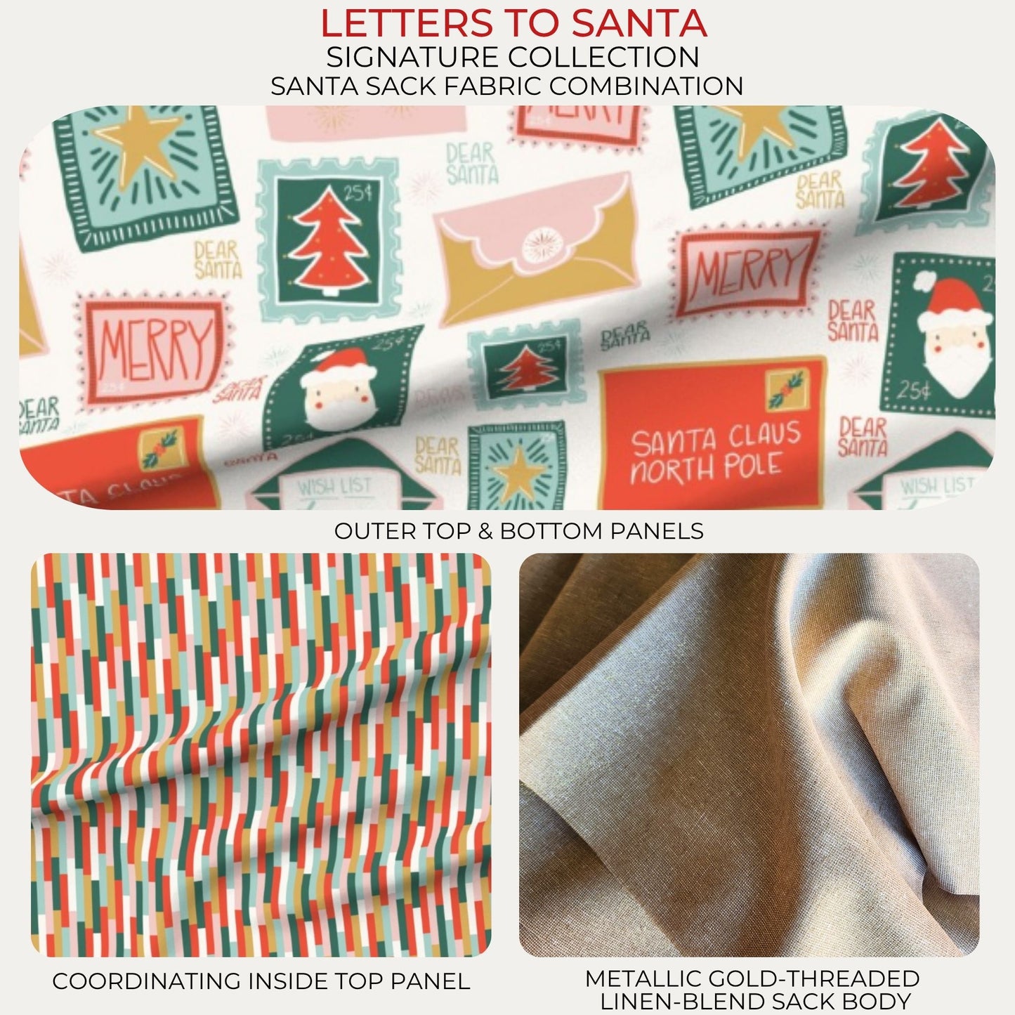 PERSONALISED SIGNATURE LINEN SANTA SACK – LIMITED EDITION