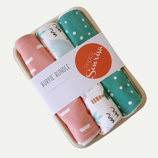 BURP CLOTH [BURPIE] BUNDLE | ON SAFARI | 3 PACK