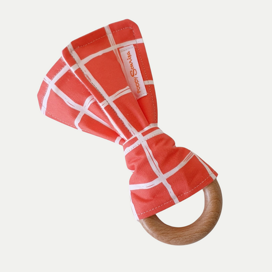 RED CHECKERED | SENSORY RATTLE