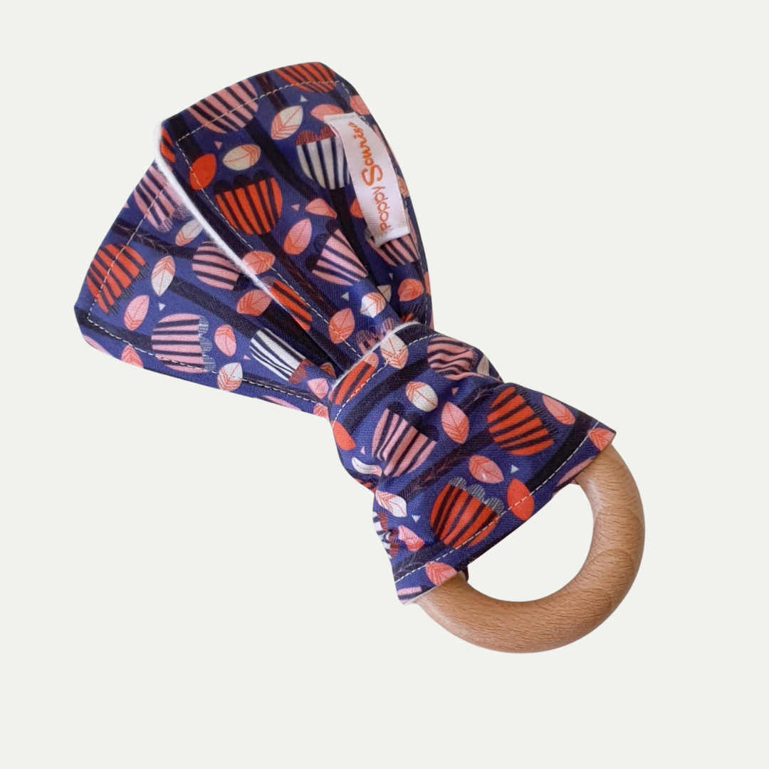 SCANDI FLORAL | SENSORY RATTLE – POPPY SONRISA